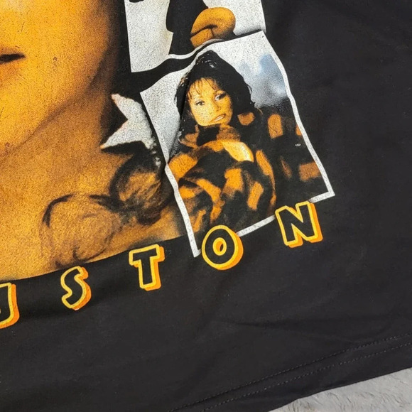 WHIT NIT INC WHITNEY HOUSTON Women's Graphic Concert Cotton T-shirt Size Large - Picture 9 of 12